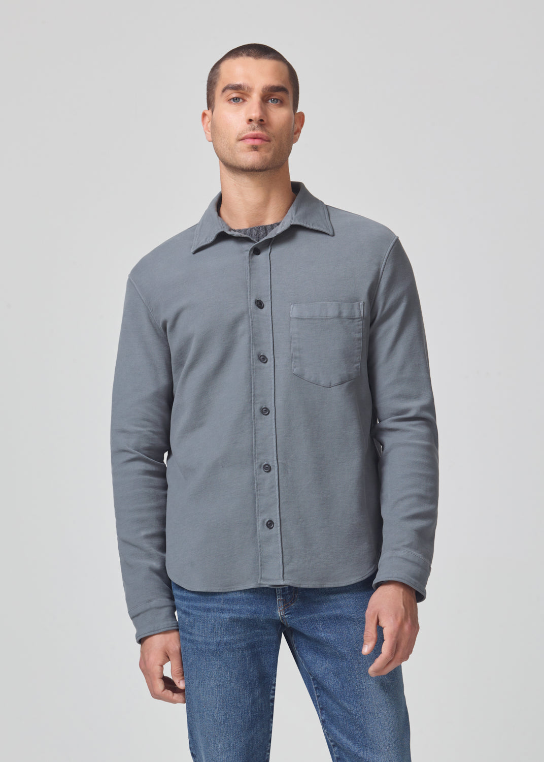 Luca Bucket Dye Shirt French Terry